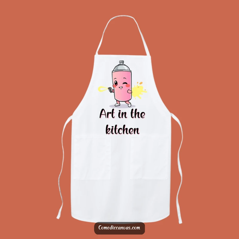 Funny Spray Paint Can Trail Apron - Chef's Artistic Gift