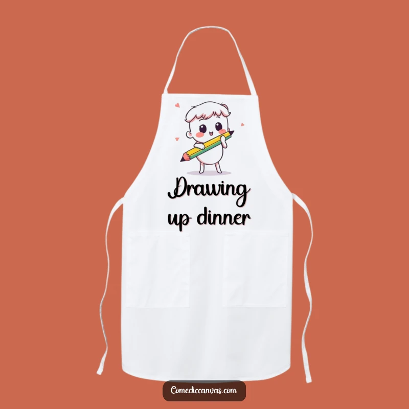 Funny Kawaii Pencil Apron: Studio Style - Hilarious Funny Gift!