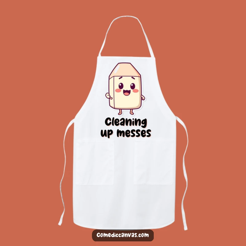 Funny Happy Eraser Surprise Apron - Chef's Problem Solver Gift