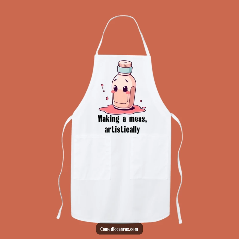 Funny Ink Bottle Character Apron: Create Art Without the Fear of Mess