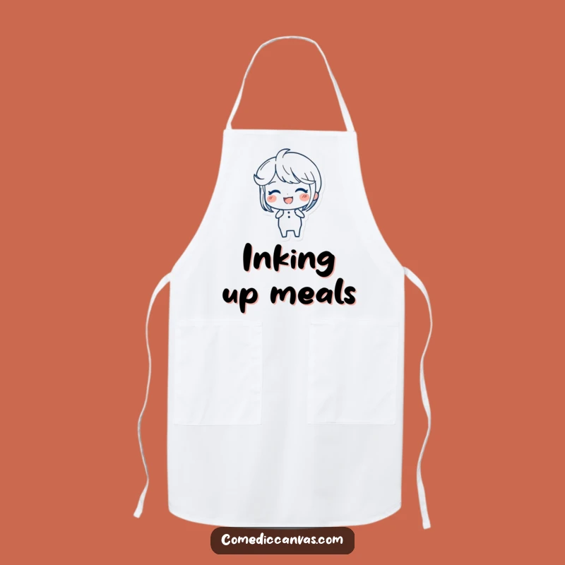 Funny Ink Pen Apron: Joyful Artist Strokes, Neat Funny Gift