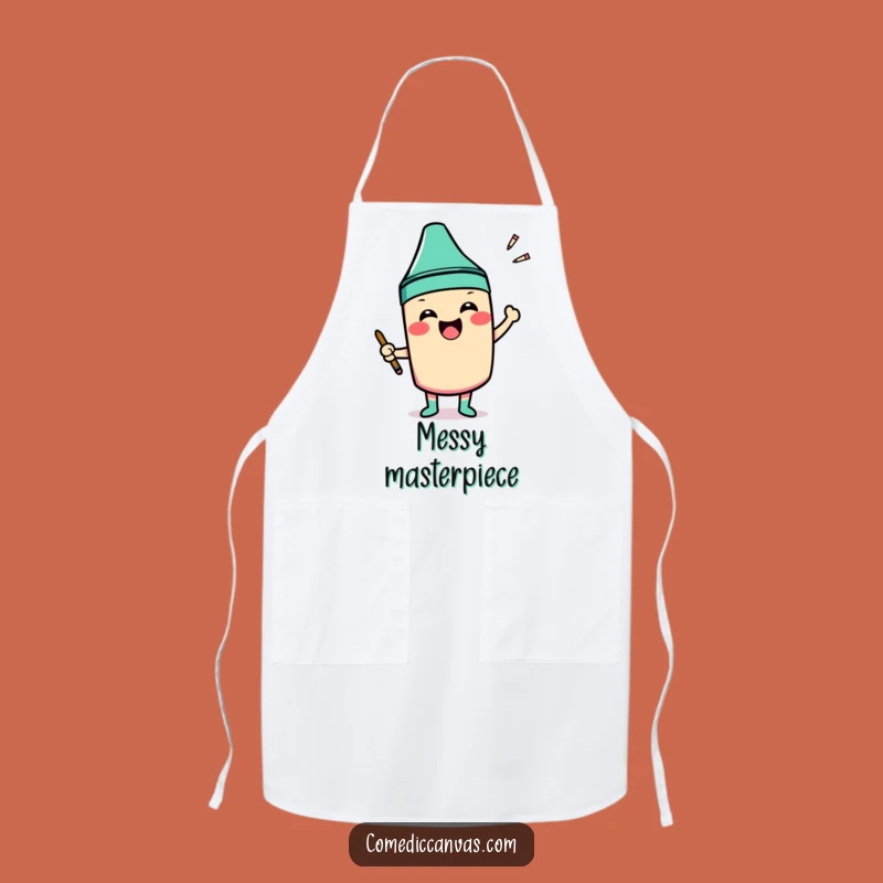 Funny Crayon Apron: Protect Your Clothes While Coloring Outside the Lines