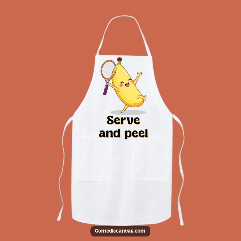 Funny Banana Tennis Cartwheel Apron Cook Up Laughs in the Kitchen