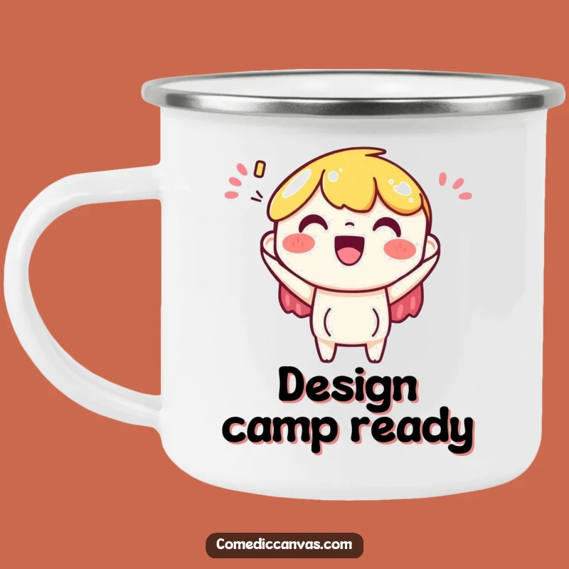 Funny Art Paper Camping Mug: Creative Designs on the Go