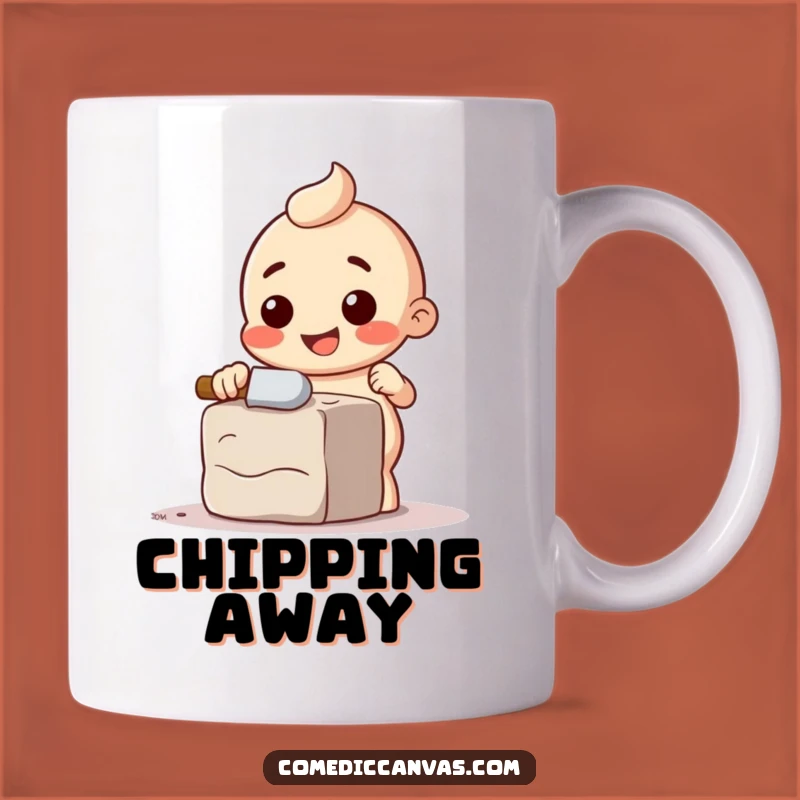 Funny Chisel Mug: Sculpt Your Day with Artistic Humor and Creative Energy