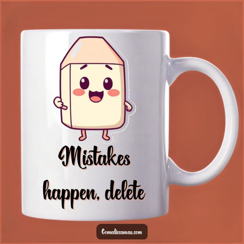 Funny Happy Eraser Surprise Mug - Problem Solver Character Gift