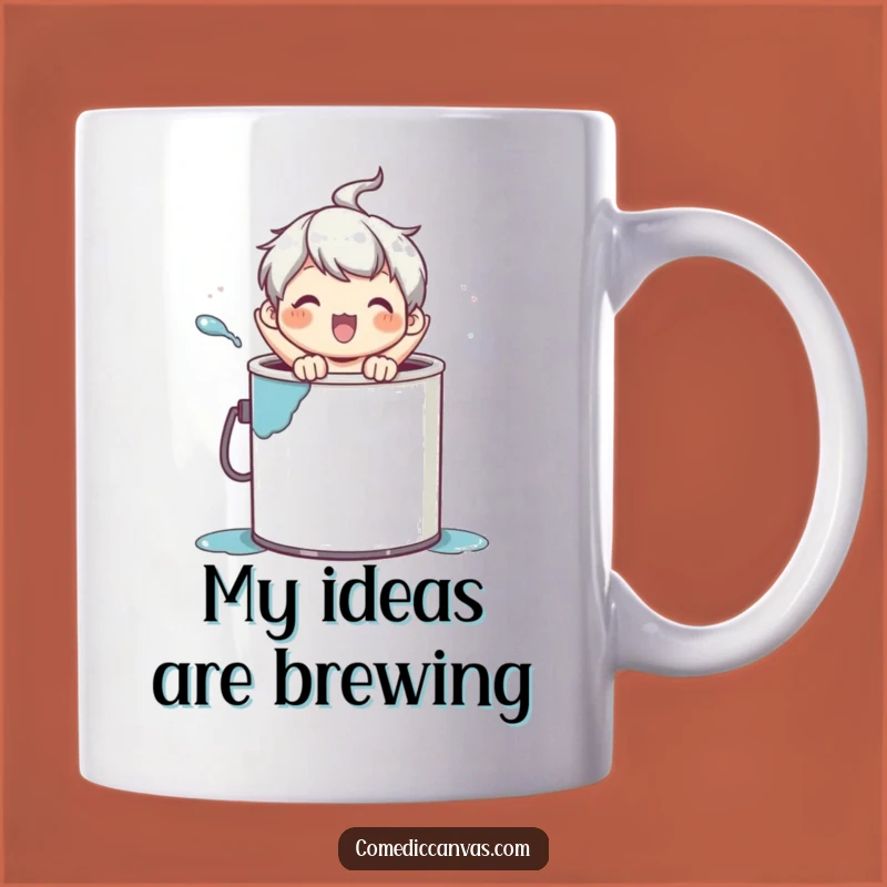 Funny Paint Can Pop Mug: Hilarious Artistic Character Gift for Art Lovers