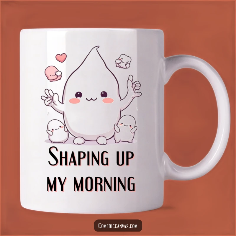 Funny Playful Clay Blob Mug - Creative, Shapeshifting Fun Gift for Artists