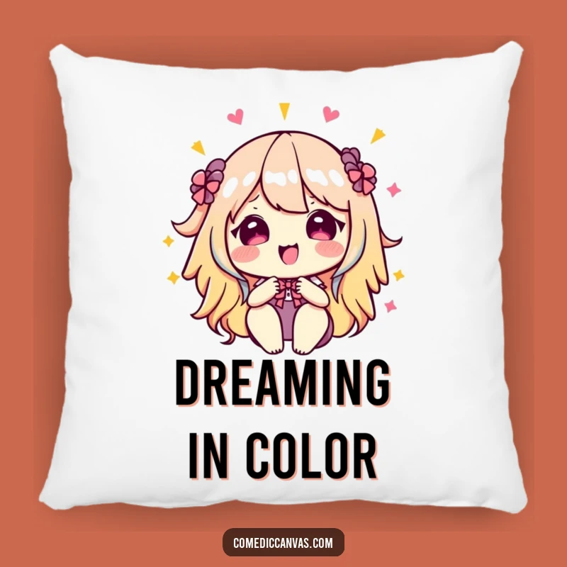 Funny Kawaii Palette Pillow: Cozy Color Cushion - Perfect Funny Gift!