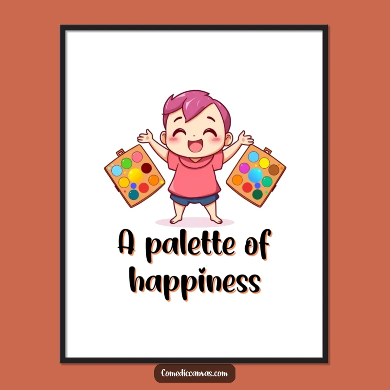 Funny Juggling Artist Digital Art - Hilarious Print for Creative Spaces