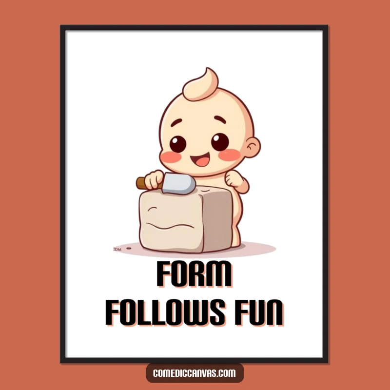 Funny Chisel Digital Art: Sculptural Humor for Instant Creative Decor