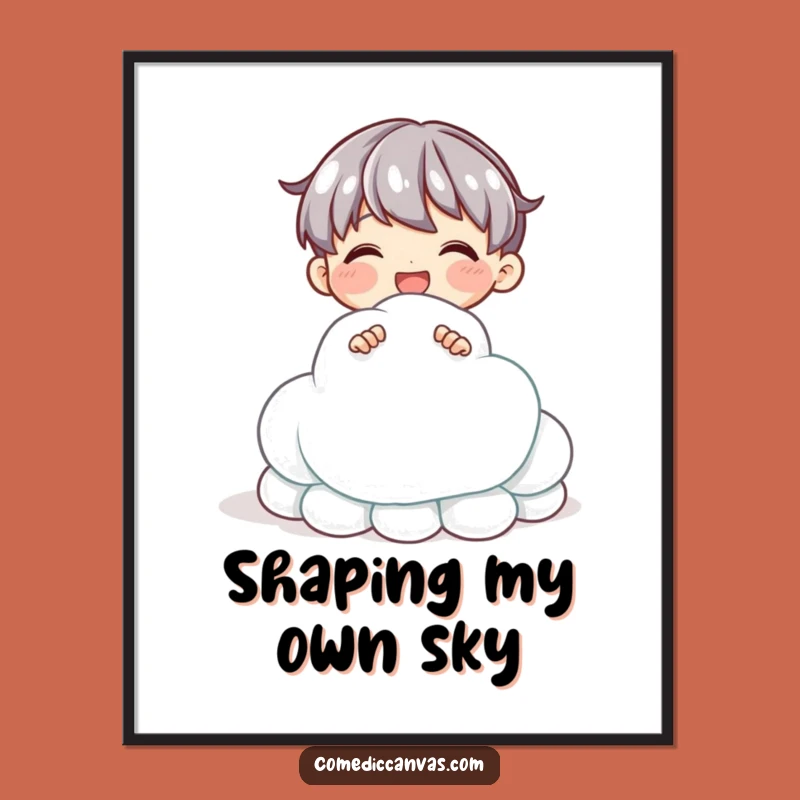 Funny Cloud Sculpting Digital Art: Instant Artistic Joy for Walls