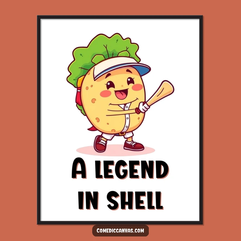 Funny Taco Baseball Champion Digital Art Instant Fiesta Download