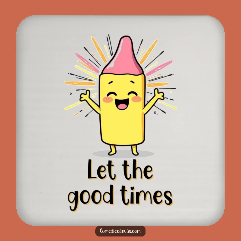 Funny Crayon Coaster: Joyful Protection for Your Surfaces