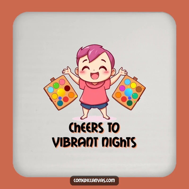 Funny Juggling Artist Coaster - Hilarious Table Protection for Artists