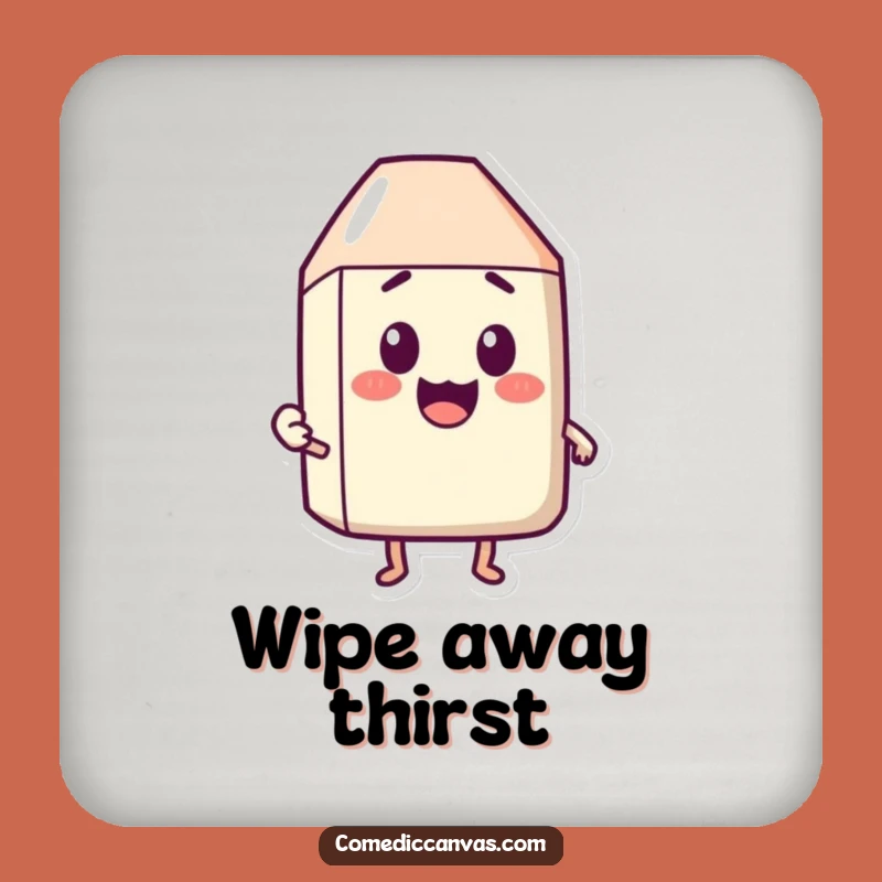 Funny Happy Eraser Surprise Coaster - Problem Solver Holder Gift