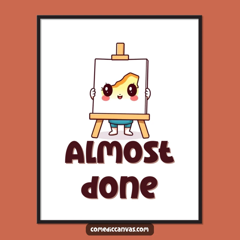Funny Artist Easel Poster: Bring Creative Vibes to Your Space