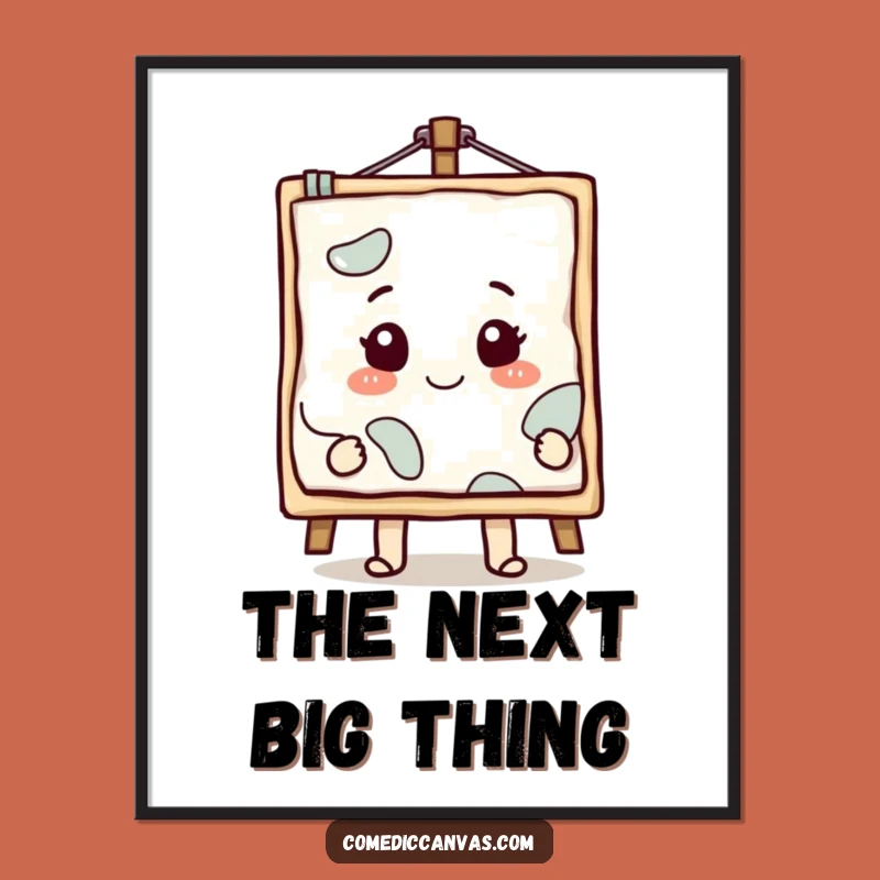 Funny Masterpiece Canvas Poster - Smiling Character Art Print