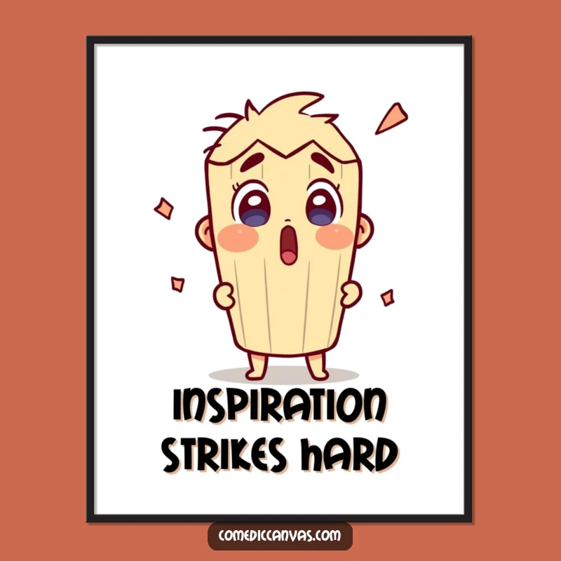 Funny Pencil Sketching Poster: Brighten Your Space with Artistic Humor and Joy
