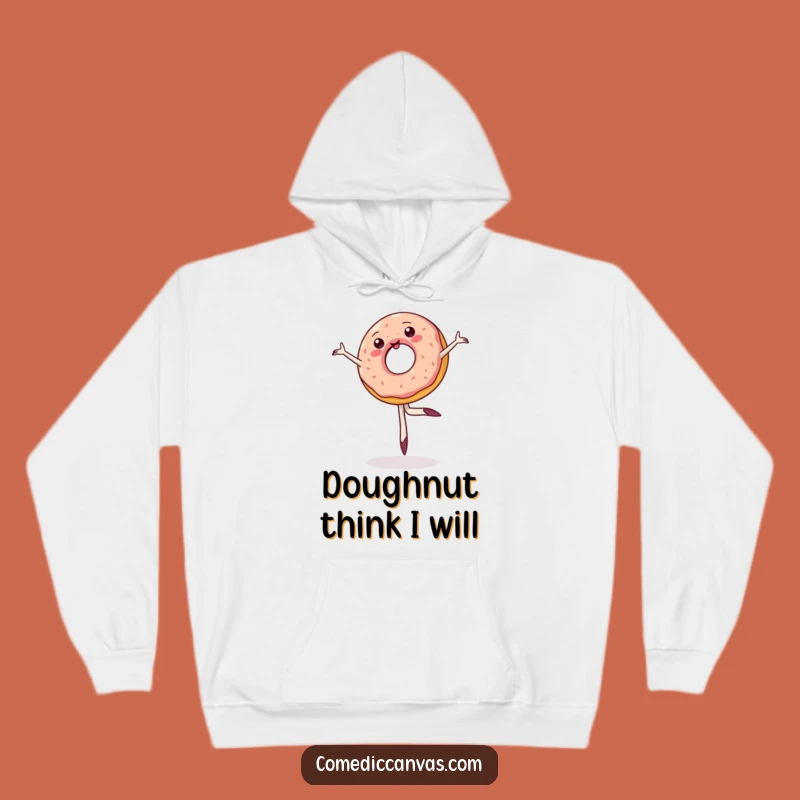 Funny Donut Ballet Hoodie: Cozy & Hilarious Pirouette Pastry Wear