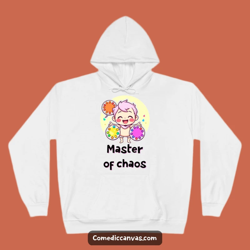 Funny Artist Hoodie - Cozy & Colorful Juggling Palette Design Gift