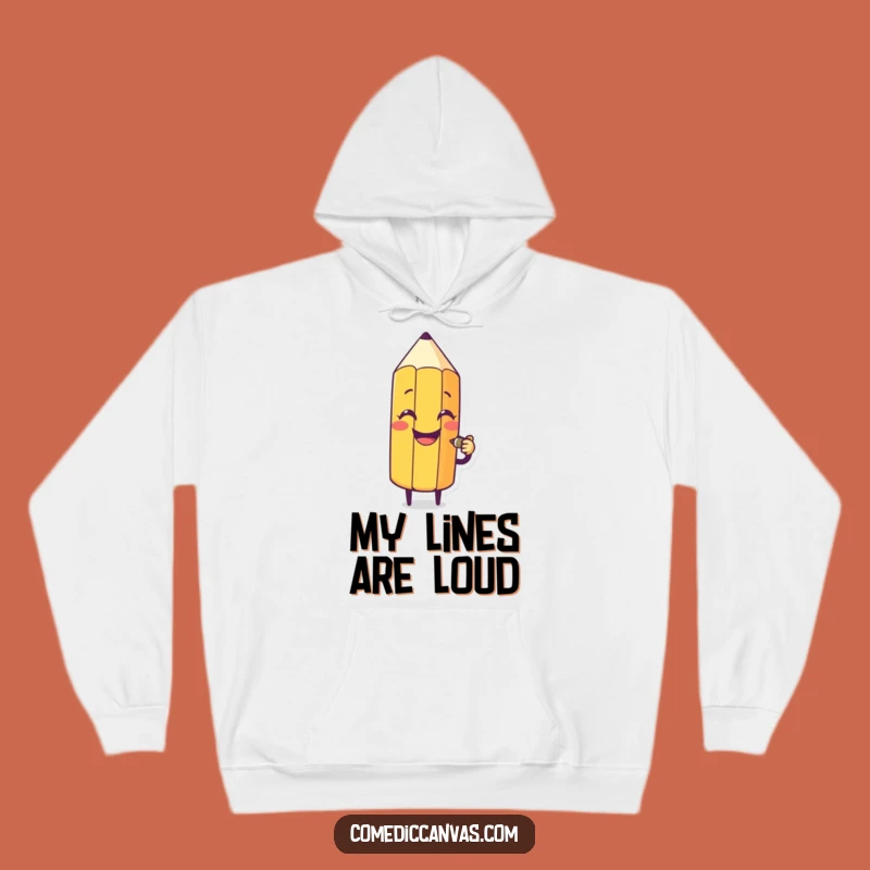 Funny Pencil Sketch Hoodie - Cozy Comfort & Hilarious Artist Gift