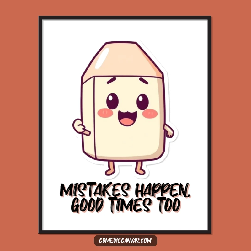 Free Printable Funny Eraser Expression Art - Quirky DIY Downloadable Decor