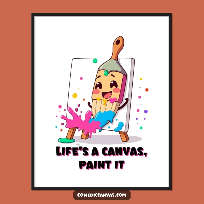 Funny Free Printable Wall Art: Artistic Paint Splatter - Vibrant Downloadable Decor