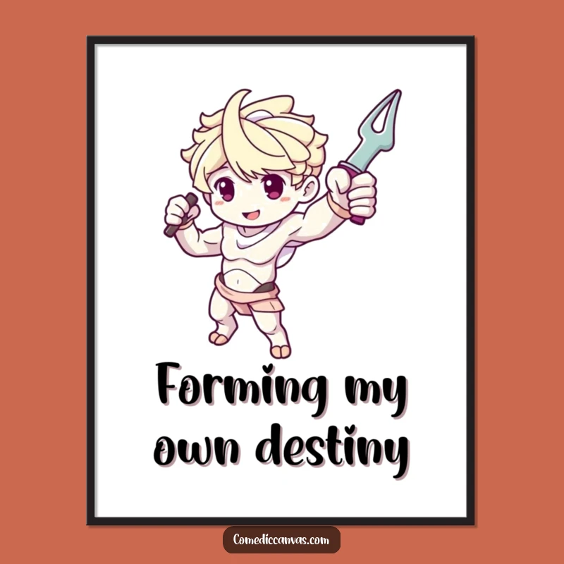 Funny Free Printable Wall Art: Sculpture Arm Pose, Dramatic Artistic Decor