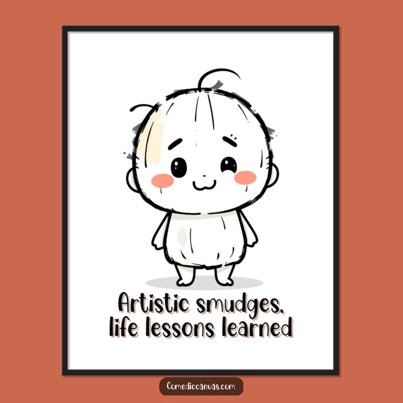 Funny Free Printable Wall Art: Smudging Charcoal Stick Art Downloadable Decor