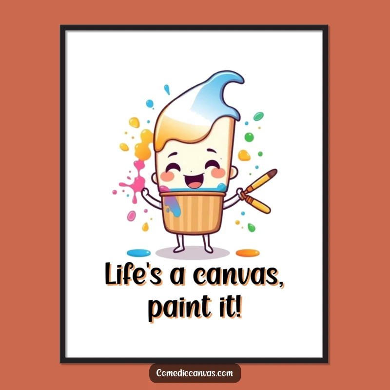 Vibrant Free Printable Wall Art: Paint Splatter Art, Cheerful Brush, Downloadable Decor