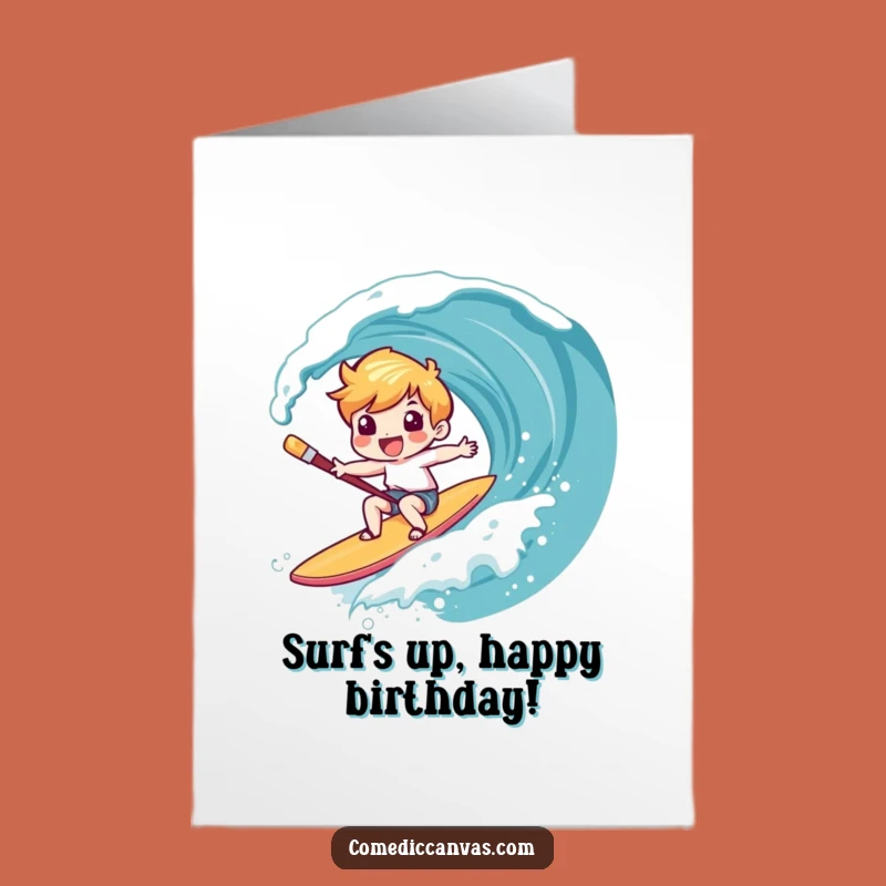 Free Printable Art Birthday Card: Giggle Ride DIY Downloadable Fun Gift