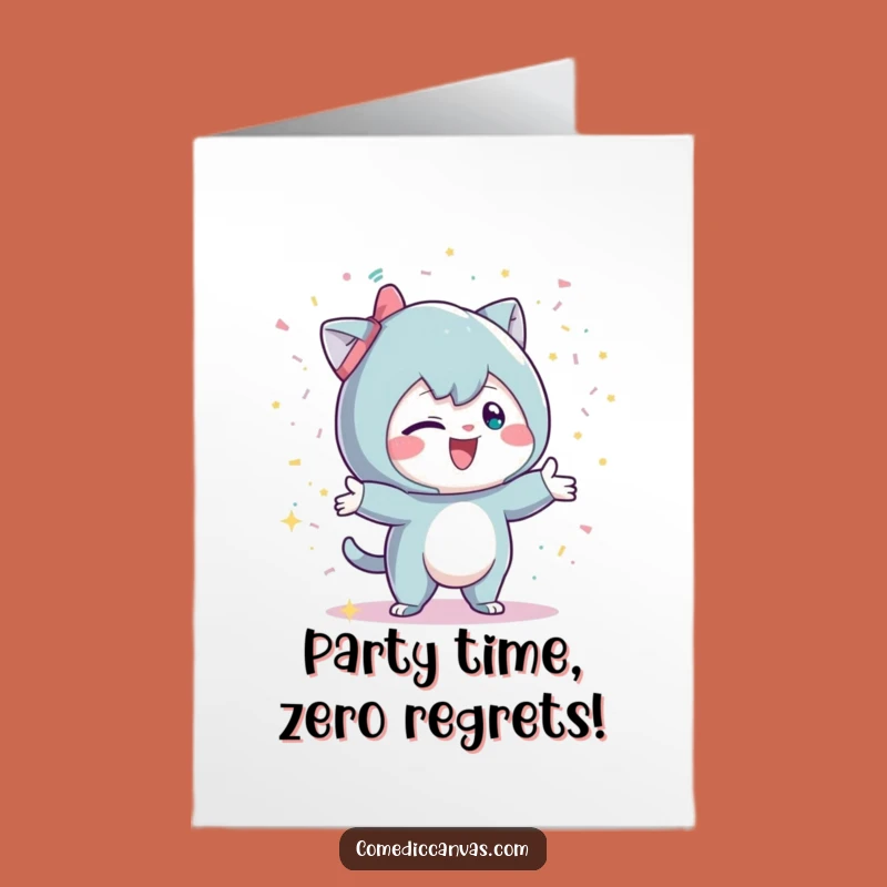 Free Printable Birthday Card: Funny Confetti Thrower, Perfect DIY Downloadable Gift