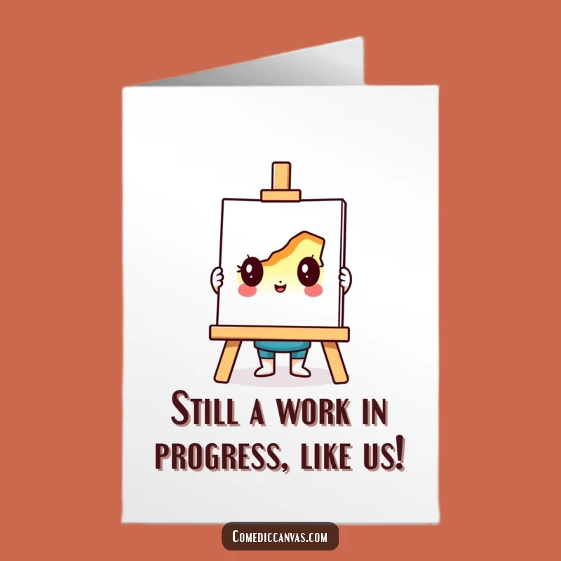 Free Printable Easel Birthday Card: Funny Art Gift, Downloadable DIY Fun