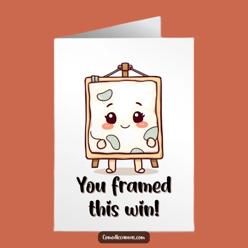 Funny Free Printable Congrats Card: Canvas Masterpiece Unveiled, Artful Downloadable Gift