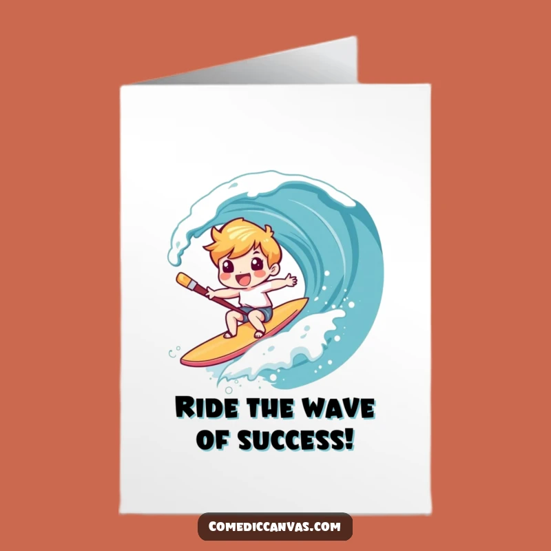 Free Printable Art Congrats Card: Giggle Ride DIY Downloadable Gift