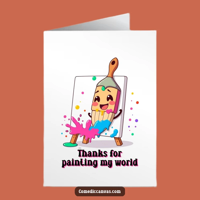 Free Printable Thank You Card: Paint Splatter Appreciation - Artistic Thanks