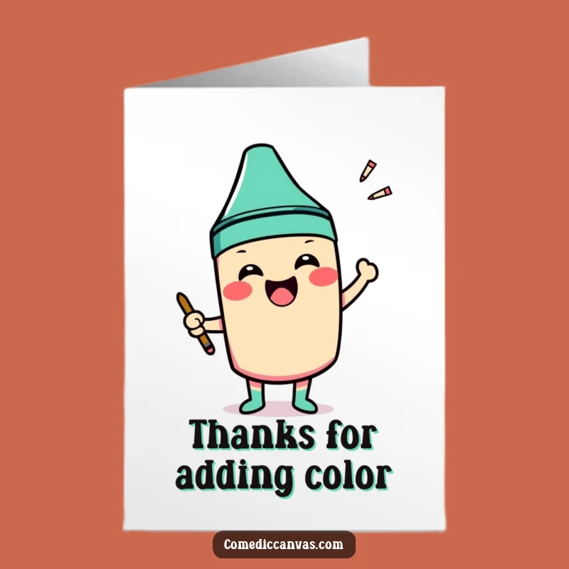 Funny Free Printable Thank You Card: Crayon Art, Fun Gratitude Gift!
