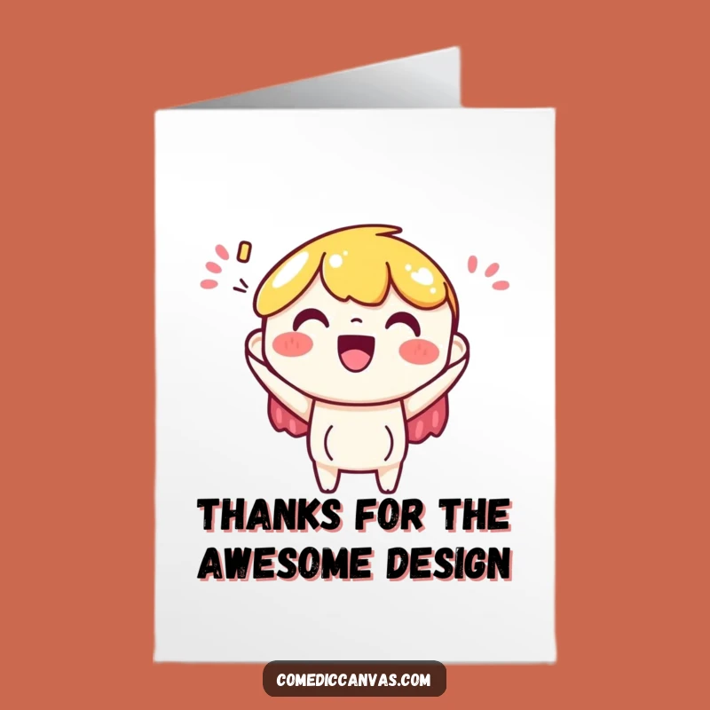 Charming Free Printable Thank You Card: Art Paper Design Appreciation Gift