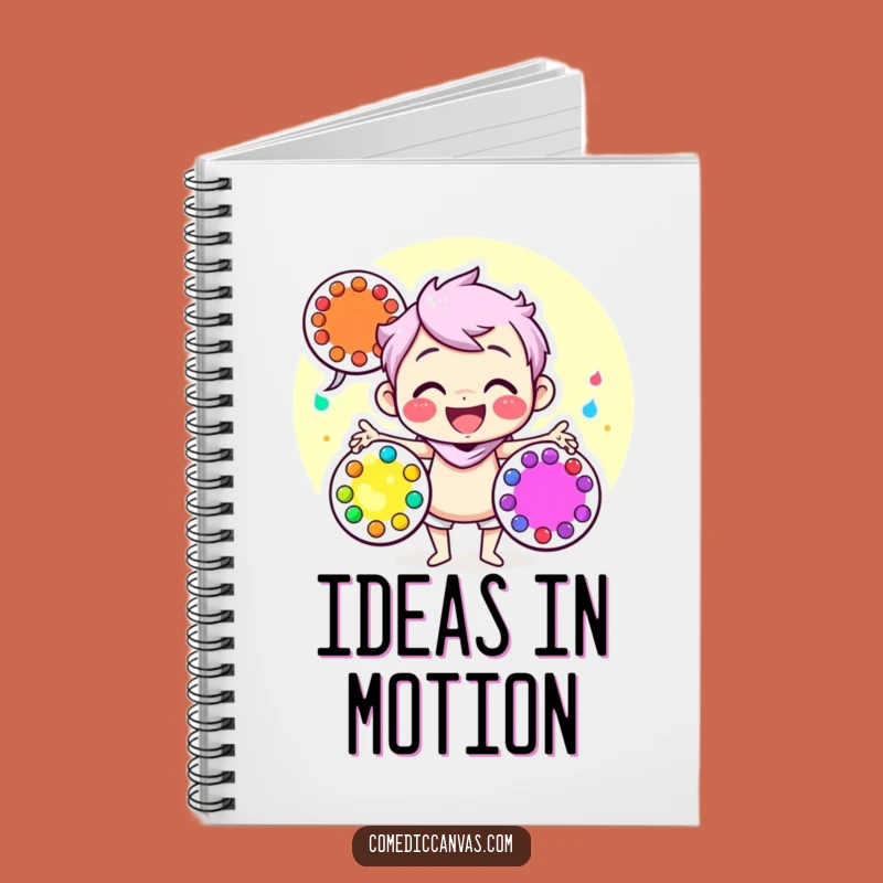 Funny Artist Notebook - Juggling Colors for Creative Ideas Gift
