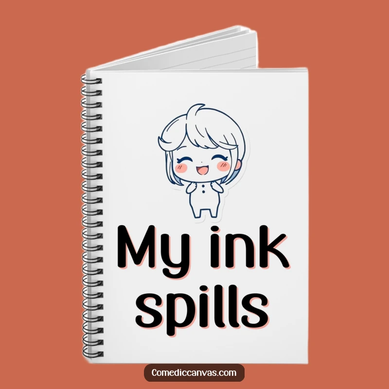 Funny Ink Pen Notebook: Joyful Artist Strokes, Write Funny Ideas