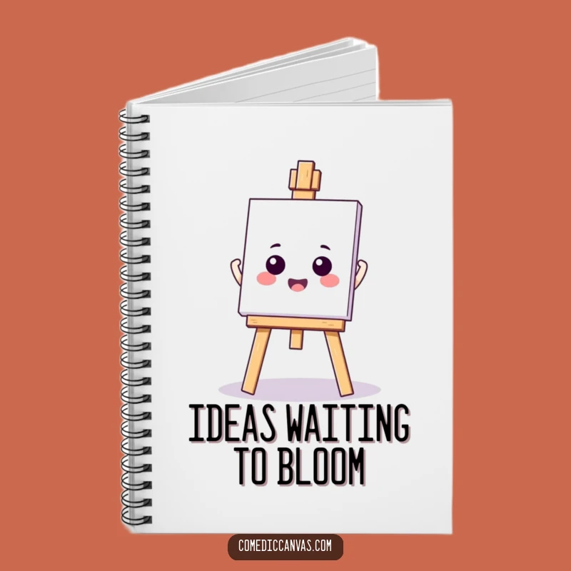 Funny Kawaii Easel Notebook: Blank Canvas for Your Ideas - Great Funny Gift!