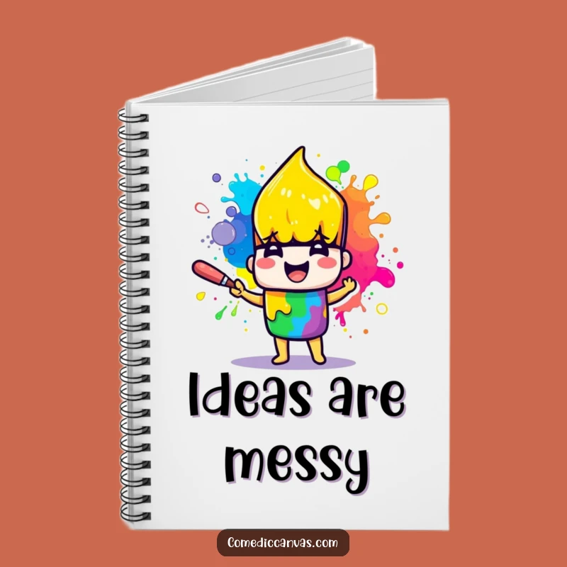 Funny Paintbrush Notebook: Jot Down Ideas with Colorful Inspiration and Humor