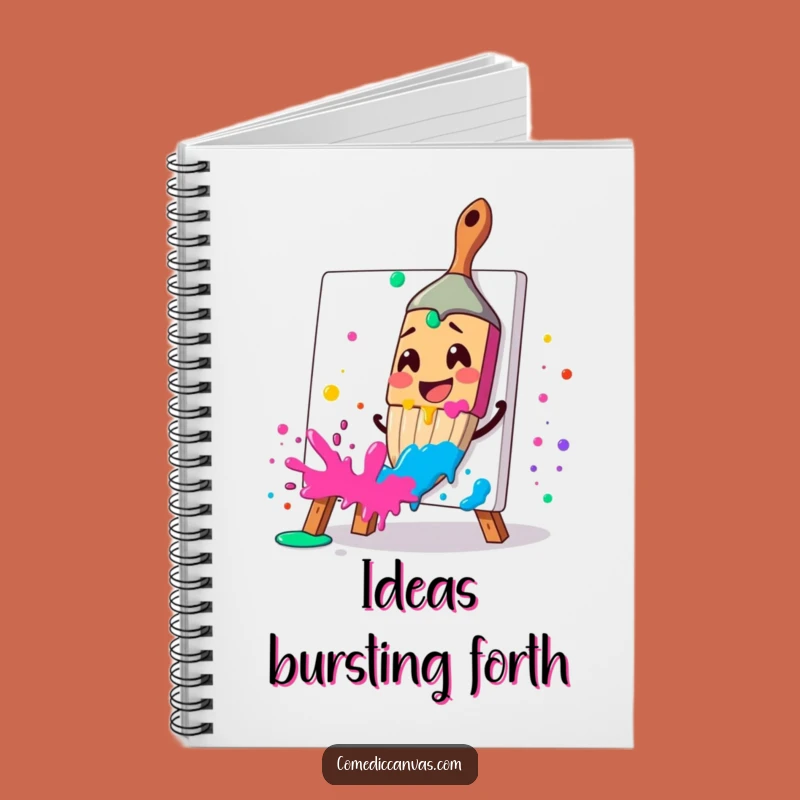 Funny Paintbrush Notebook: Vibrant Journal for Creative Ideas