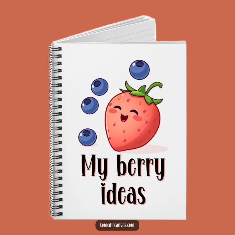 Funny Strawberry Juggling Notebook: Plan Your Day with Fruity Fun