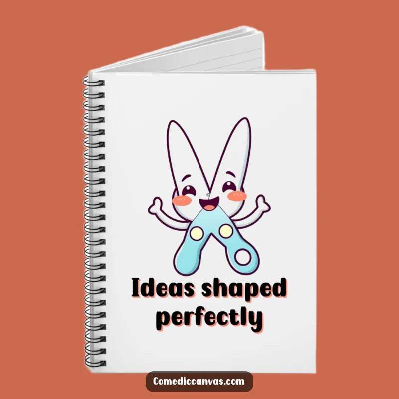 Funny Scissors Star Notebook: Cheerful Character Journal for Ideas and Creative Thoughts