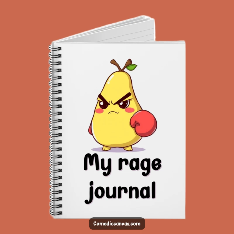 Funny Grumpy Pear Boxer Notebook: Jot Down Your Tough Ideas