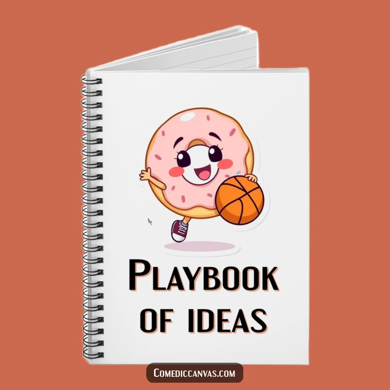 Funny Donut Dribbling Notebook, a Hilarious Journal for Your Best Plays