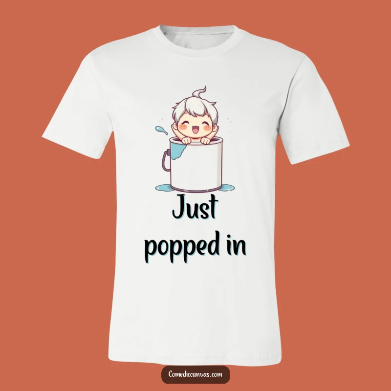 Funny Paint Can Pop T-Shirt: Whimsical Art Character Tee, Perfect Funny Gift