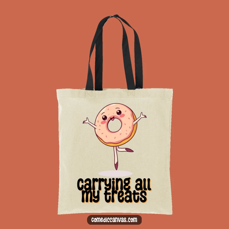 Funny Donut Ballet Tote Bag: Carry Your Laughs with This Hilarious Bag